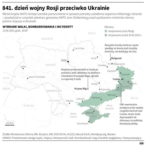 Tak wyglądała sytuacja na Ukrainie w 840 dniu wojny