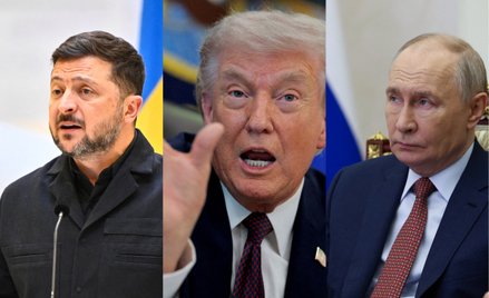Wołodymyr Zełenski, Donald Trump, Władimir Putin