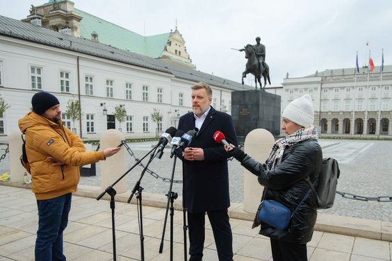 Współprzewodniczący partii Razem, kandydat tego ugrupowania w wyborach prezydenckich Adrian Zandberg