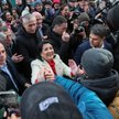 Salome Zurabiszwili wśród protestującego tłumu w Tbilisi