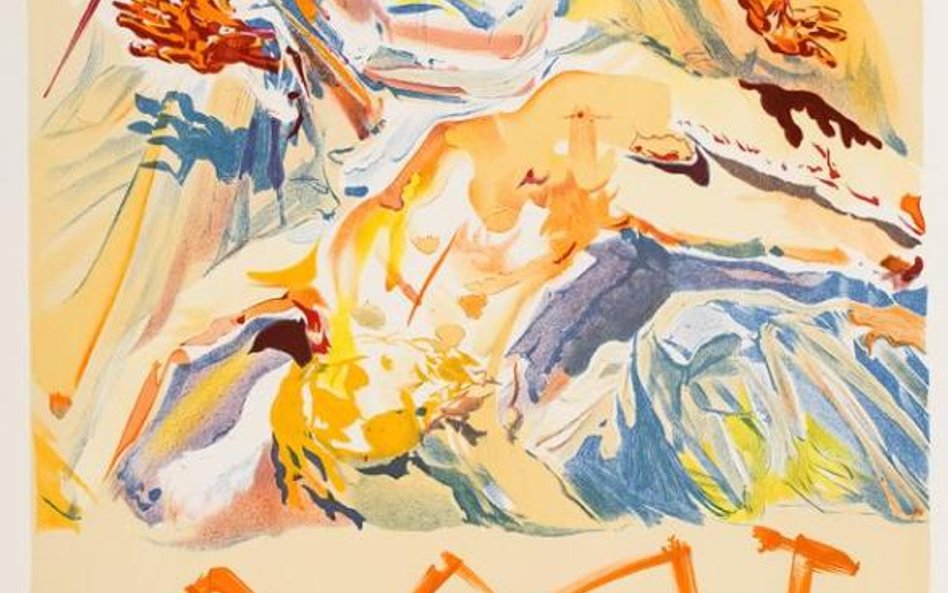 Salvador Dali, Czarna Madonna, z cyklu Witraże, 1975