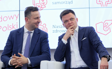 Prezes PSL Władysław Kosiniak-Kamysz i lider Polski 2050 Szymon Hołownia