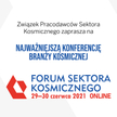 Wkrótce 3. edycja Forum Sektora Kosmicznego