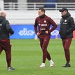 Piotr Zieliński w czasie treningu przed meczem reprezentacji