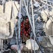 Zniszczony budynek w Rafah w Strefie Gazy