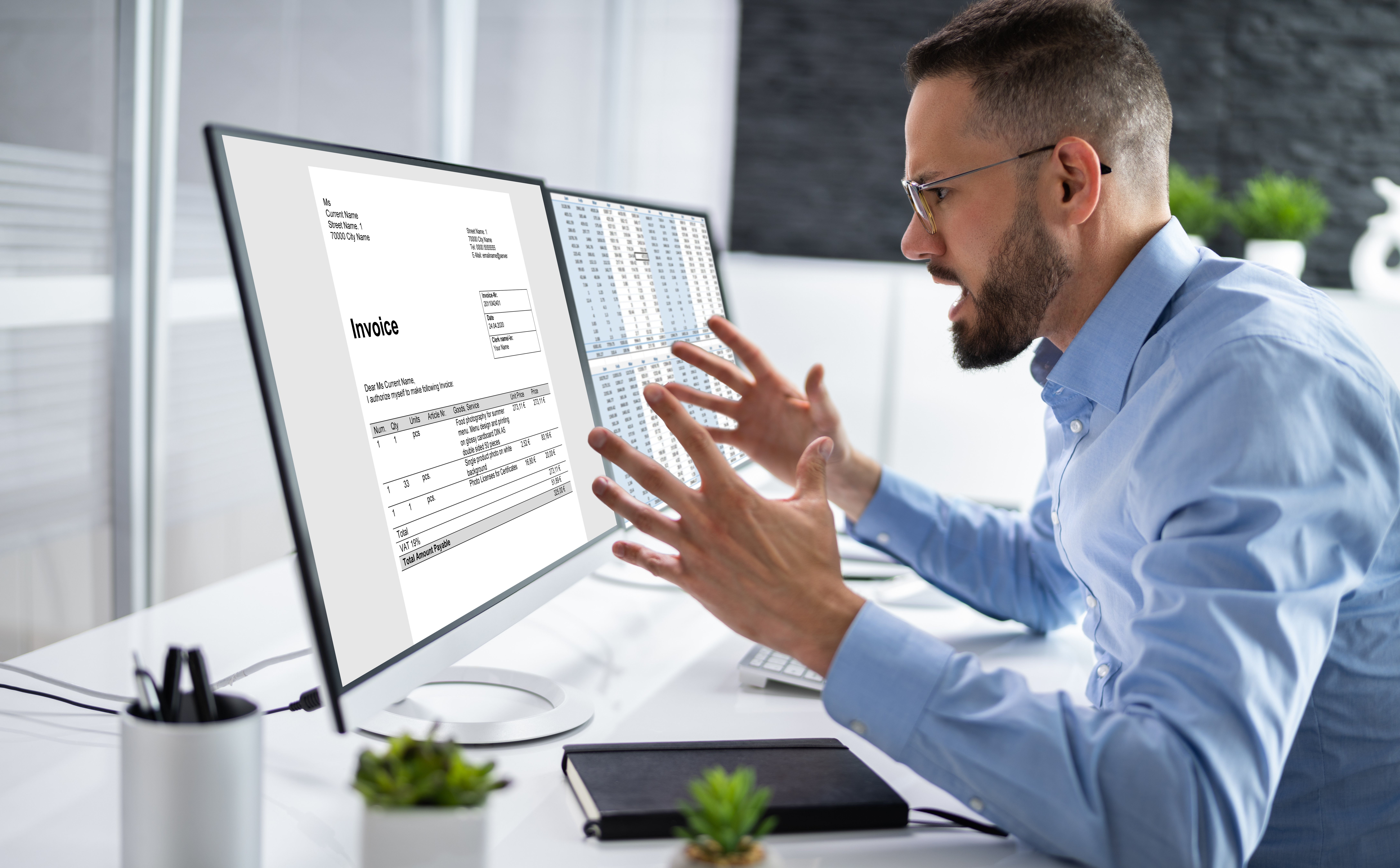 An invoice can sometimes destruct  a business