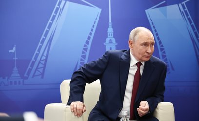 Władimir Putin podczas Międzynarodowego Forum Ekonomicznego w Sankt Petersburgu