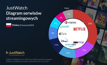 Netflix liderem VOD w Polsce z udziałem 33 proc. w rynku