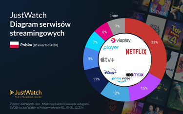 Netflix liderem VOD w Polsce z udziałem 33 proc. w rynku