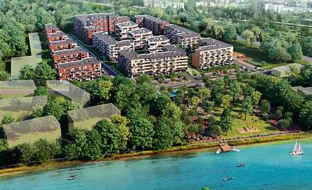 Wielkie osiedle nad wodą