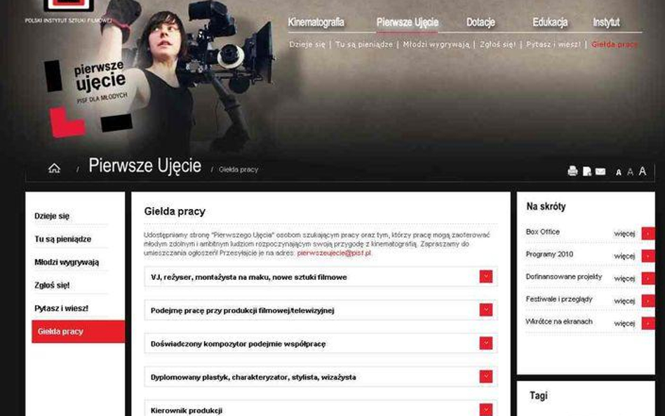 Filmowa giełda pracy