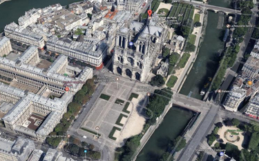 Strzały pod paryską katedrą Notre Dame