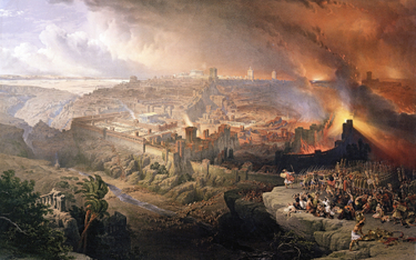 „Oblężenie i zniszczenie Jerozolimy” – obraz olejny Davida Robertsa z 1850 r.