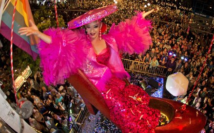 Obchody Nowego Roku w Key West na Florydzie