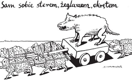 Komentarz rysunkowy. Sam sobie...