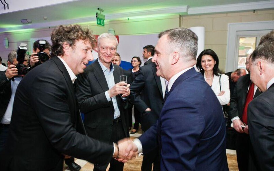 Grzegorz Hajdarowicz, prof. Michał Kleiber i min. Włodzimierz Karpiński