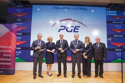 Nagrodę główną wśród przedsiębiorstw zdobyła PGE, wyprzedzając PGNiG i JSW.