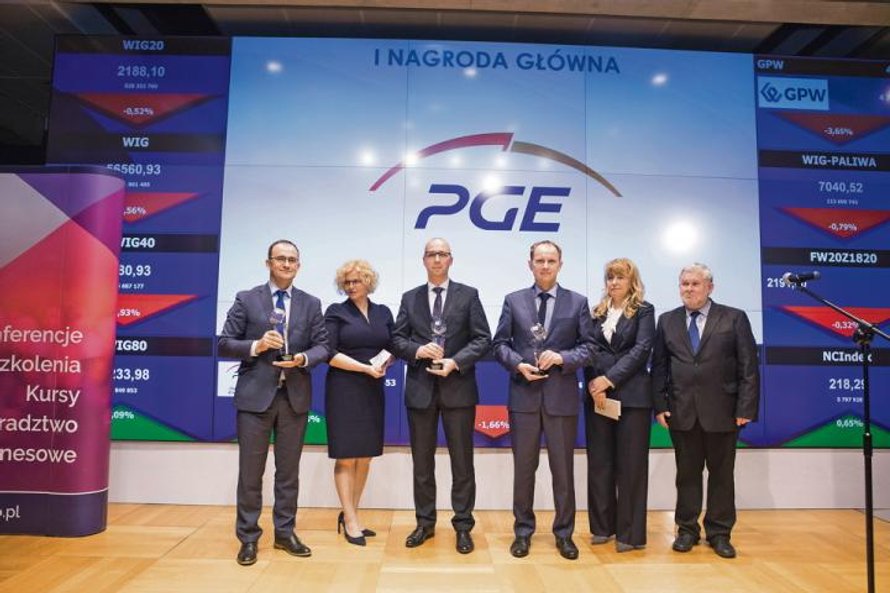 Nagrodę główną wśród przedsiębiorstw zdobyła PGE, wyprzedzając PGNiG i JSW.