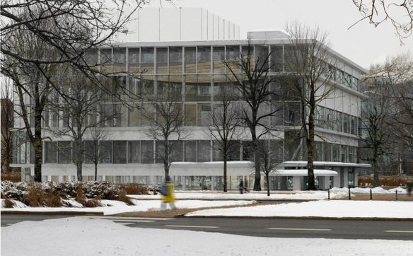 Wizualizacja budynku od ulicy Banacha w kierunku kampusu