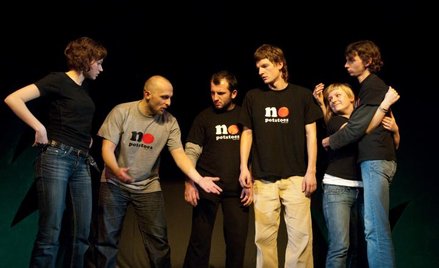 Grupa No Potatoes improwizująca w Lublinie; fot. Wojtek Kornet