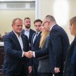 Premier Donald Tusk podczas nadzwyczajnego posiedzenia Rady Ministrów w związku z sytuacją powodziow