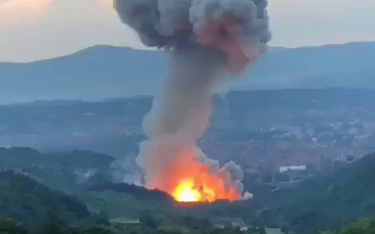 Potężna eksplozja w fabryce amunicji w Serbii