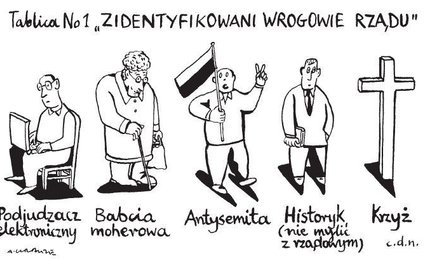 Komentarz rysunkowy. Zidentyfikowani wrogowie rządu