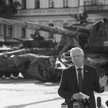 Lindsey Graham w czasie konferencji prasowej w Kijowie