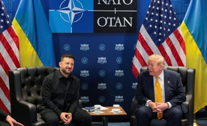 Wołodymyr Zełenski i Donald Trump
