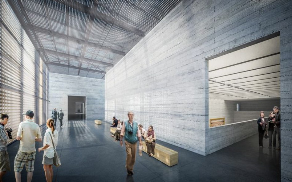 Przestrzeń wypoczynkowa przy galerii batalistycznej