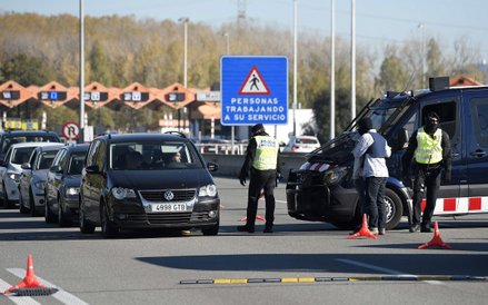 Kontrola drogowa w Barcelonie