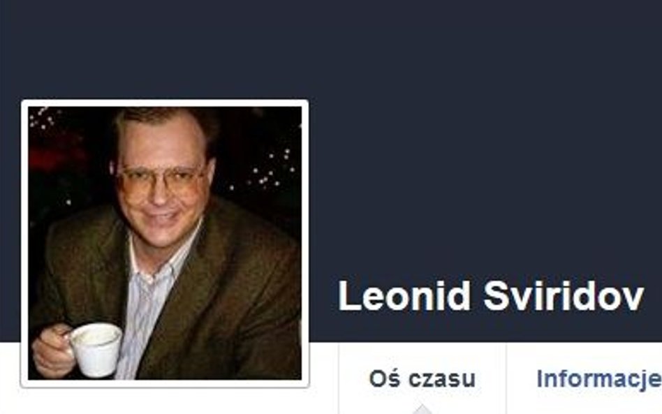 Fotografia Leonida Swiridowa na Facebooku