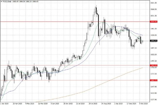 Notowania złota – dane dzienne