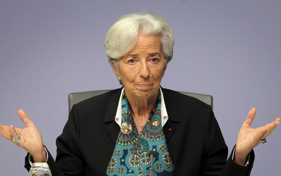 Lagarde: PKB strefy euro spadnie od 8 do 12 procent