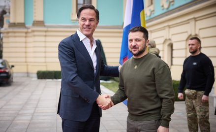 Premier Holandii odwiedził Ukrainę. Konkretnych obietnic w sprawie dostaw broni nie było