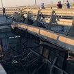 Uszkodzenia Mostu Krymskiego po ataku przeprowadzonym 17 lipca