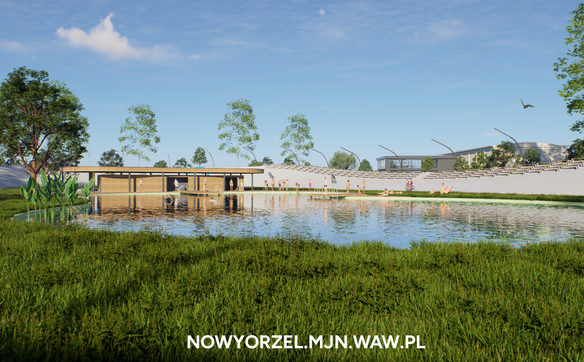 Wizualizacja rewitalizacji toru kolarskiego Orzeł