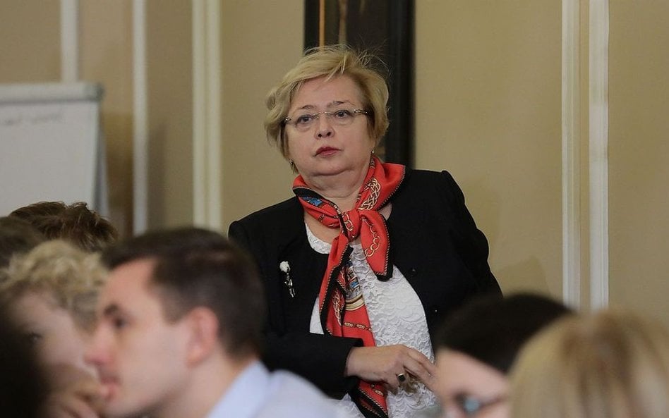 Pierwsza Prezes Sądu Najwyższego - prof. Małgorzata Gersdorf podczas posiedzenia komisji sprawiedliw