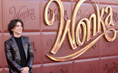 Timothée Chalamet na premierze filmu „Wonka”.