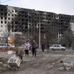 Zniszczony przez Rosjan blok mieszkalny w Mariupolu
