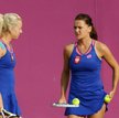 Urszula (z lewej) i Agnieszka Radwańskie na igrzyskach olimpijskich w Londynie