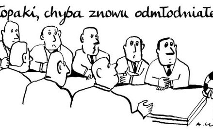 Komentarz rysunkowy. Znowu odmłodniał