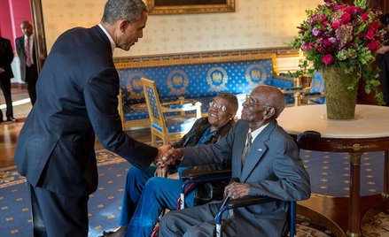 Overton w czasie spotkania z Barackiem Obamą