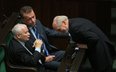 Jarosław Kaczyński w sejmowych ławach