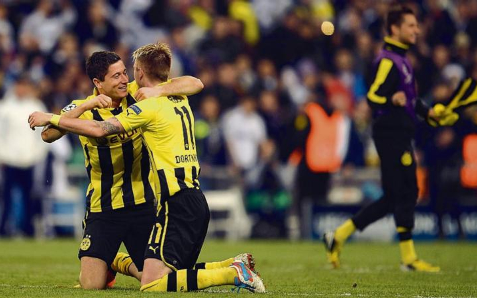 Robert Lewandowski i Marco Reus. Taka radość w sobotę na Wembley to marzenie kibiców Borussii