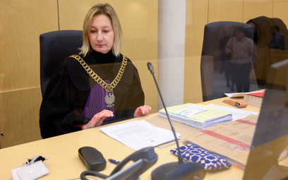 Sędzia Joanna Knobel na sali Sądu Rejonowego w Poznaniu