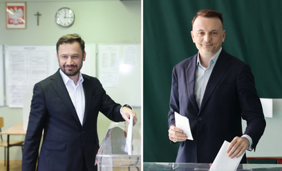 Łukasz Gibała (z prawej) i Aleksander Miszalski: ich starcie w Krakowie jest największą niespodziank