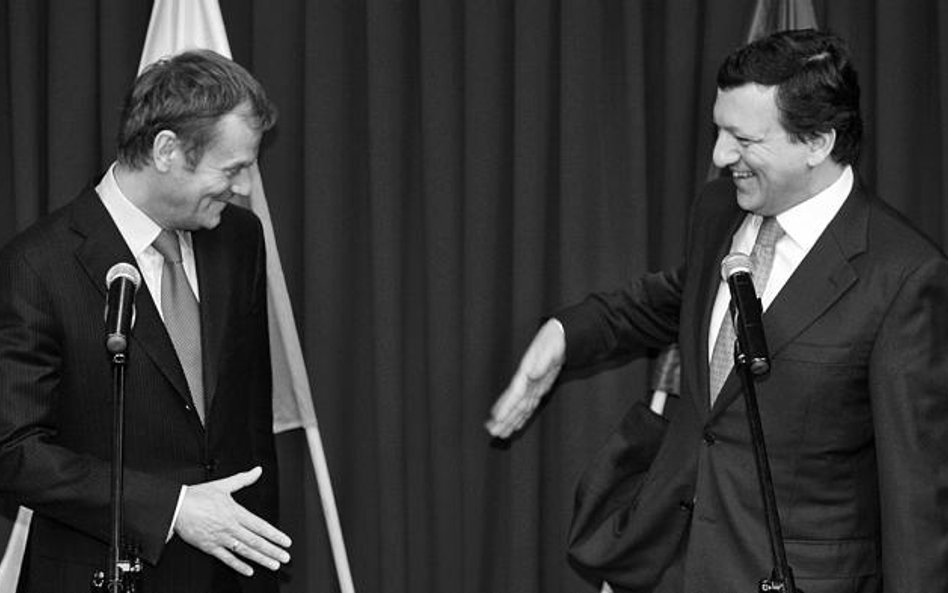 Premier Donald Tusk i José Manuel Dura~o Barroso, Warszawa, listopad 2007