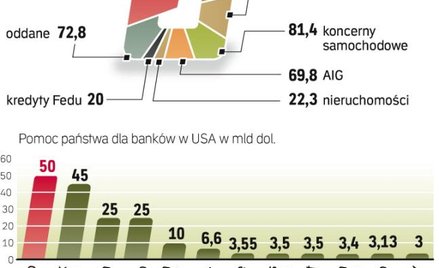 Zgodnie z zasadą „duży może więcej” największe instytucje otrzymały największą pomoc. Do tej pory cz