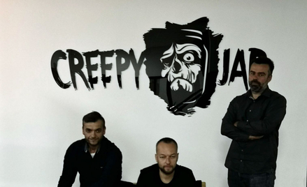 Krzysztof Kwiatek, prezes oraz Tomasz Soból i Krzysztof Sałek, członkowie zarządu Creepy Jar